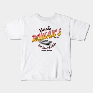 Uncle Roman's Jet Boat Rentals - Est. 1988 Kids T-Shirt